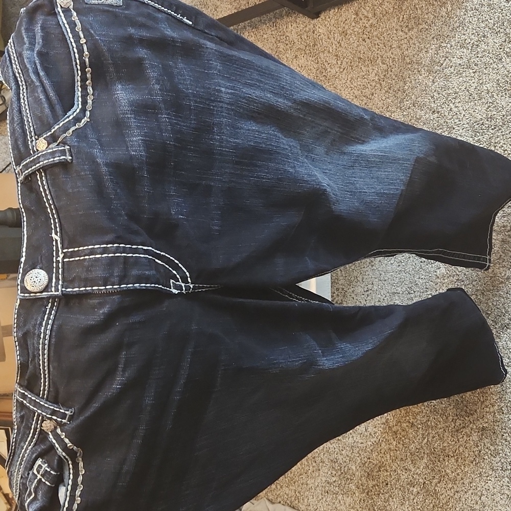 Womens Silver Brand Dark Blue Jeans